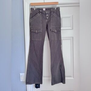 JOIE flare leg denim jeans button fly